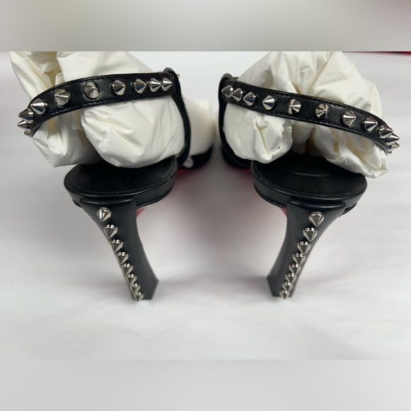 Christian Louboutin Rosa Condorapik 85 Leather Slingback Sandal - Picture 3 of 12